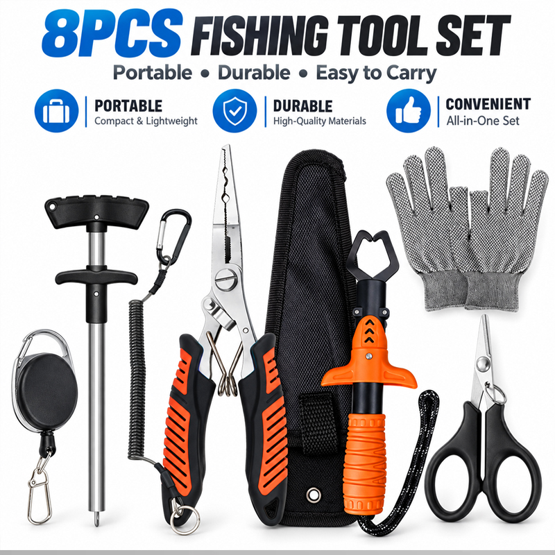 ชุดคีมตกปลาอเนกประสงค์ระดับมือ - Fishing Hook Sharpener บทวิจารณ์และราคา